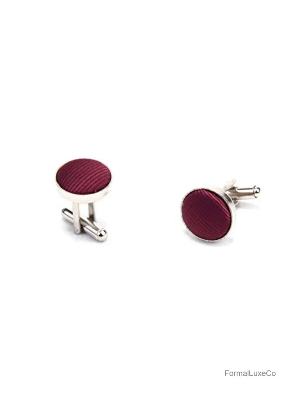 Silk Blend Necktie Pocket Square Cufflinks Set for Men Gift Box